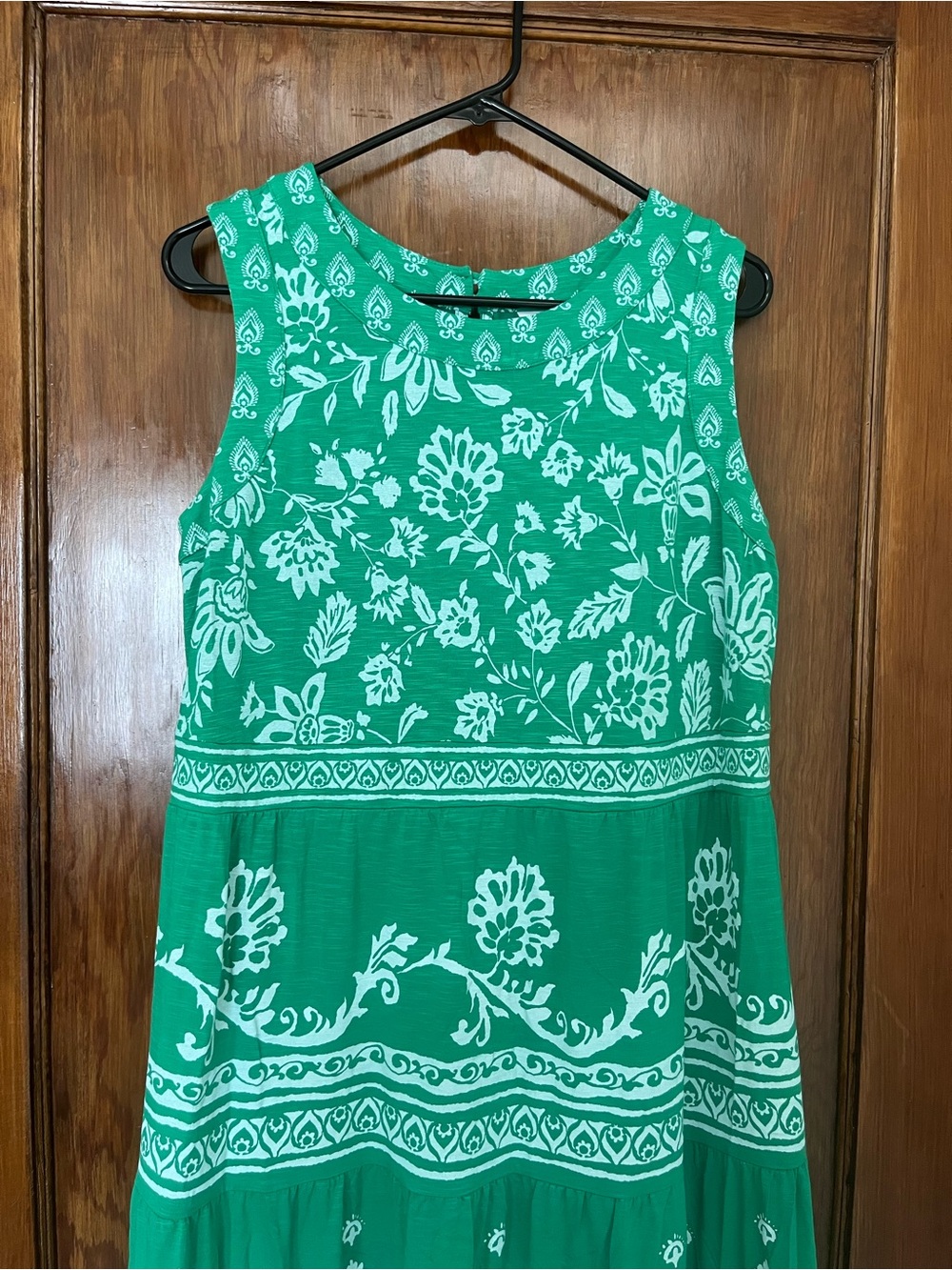 J. Jill Patterned Green Maxi Dress - Picture 2 of 4